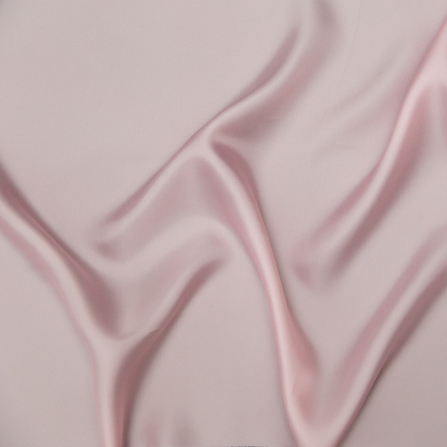 Lustro Bridal Pink Twill Bemberg Lining | Mood Fabrics