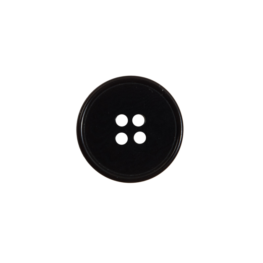 Chocolate Horn 4-Hole Button - 24L/15mm | Mood Fabrics