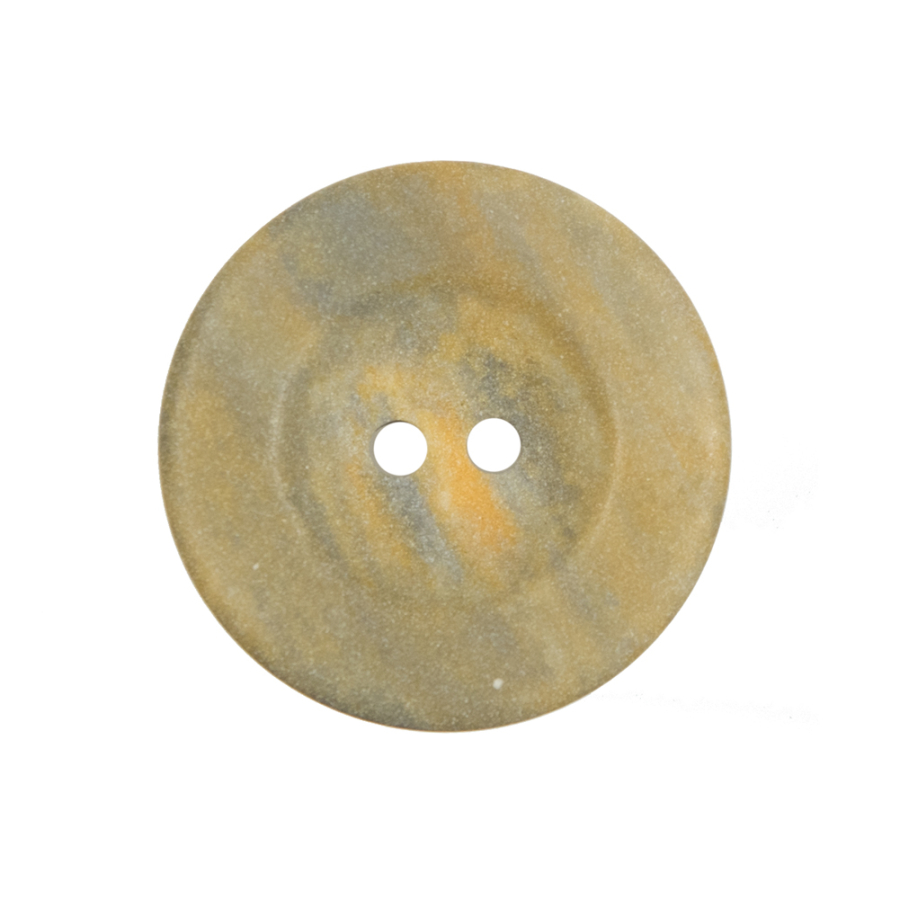 Beige/Grey 2-Hole Button - 40L/25.5mm | Mood Fabrics