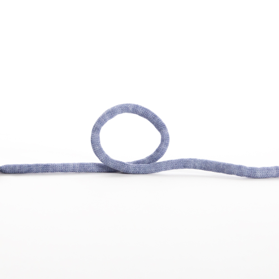 Italian Light Blue Wool Drawstring Trimming - 0.25 | Mood Fabrics