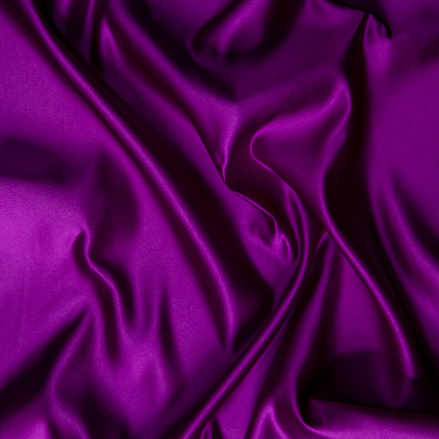 Milly Purple Polyester Satin | Mood Fabrics