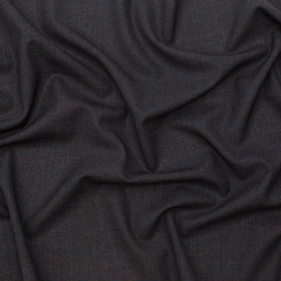 Rag & Bone Black, Royal Blue and Red Heathered Lightweight Wool Woven | Mood Fabrics