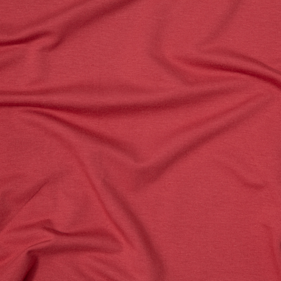 Cardinal Red Stretch Cotton French Terry | Mood Fabrics