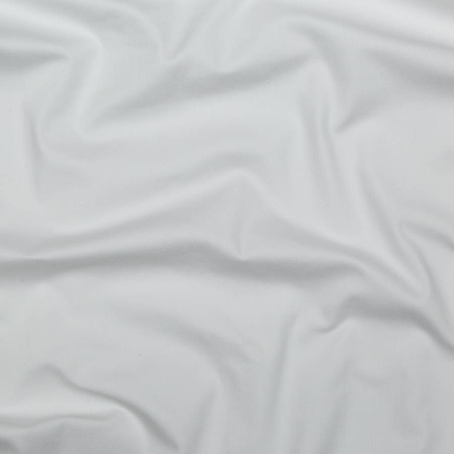 Italian White Stretch Cotton Twill | Mood Fabrics