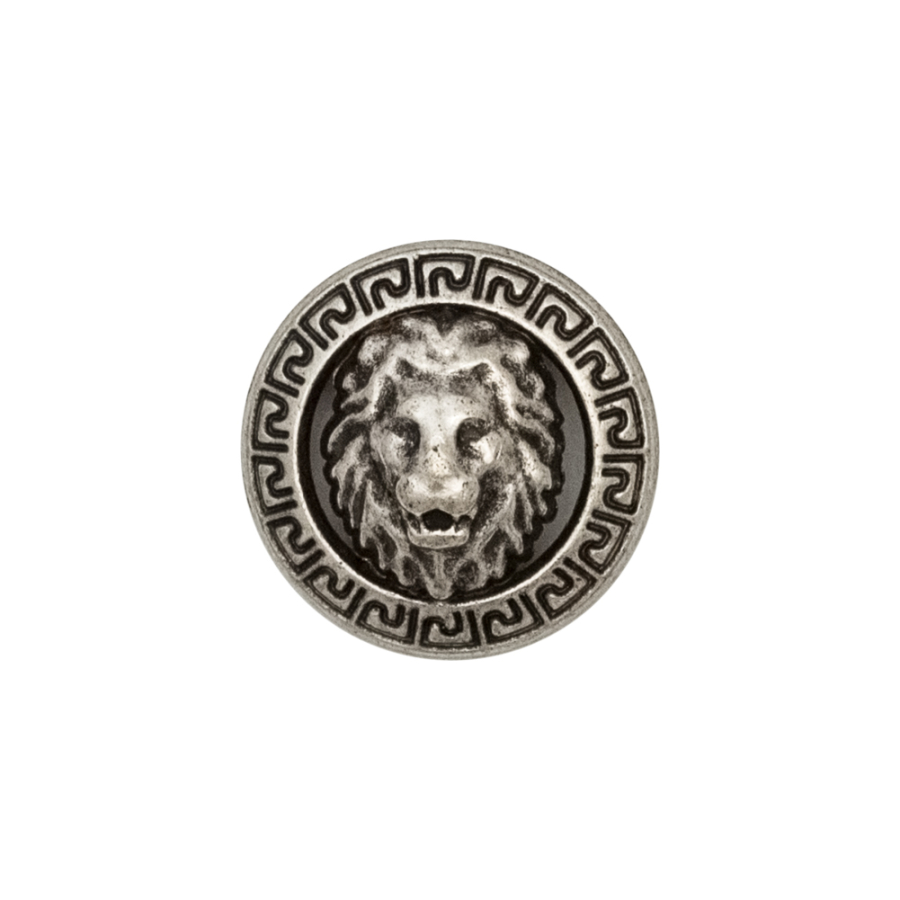 Italian Silver Metal Crest Shank Button - 32L/20mm | Mood Fabrics