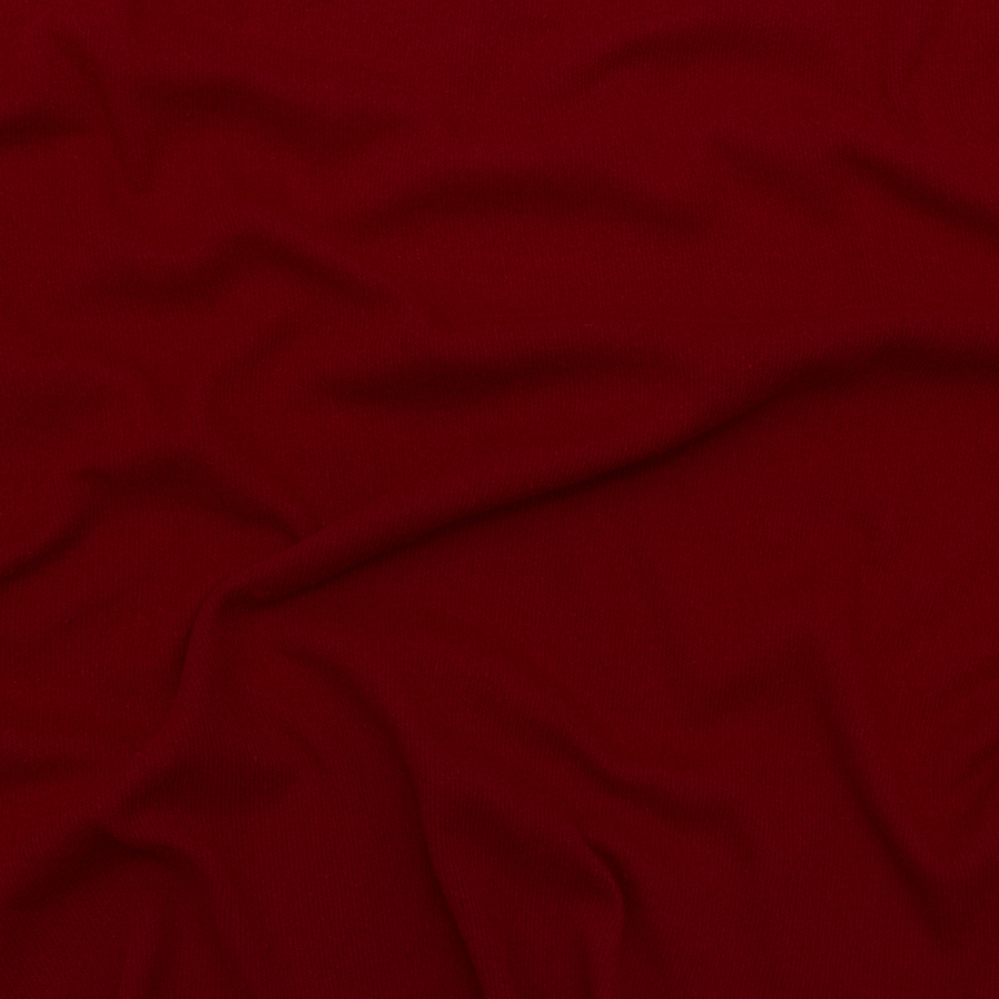 Italian Aurora Red Reversible Wool Double Knit | Mood Fabrics