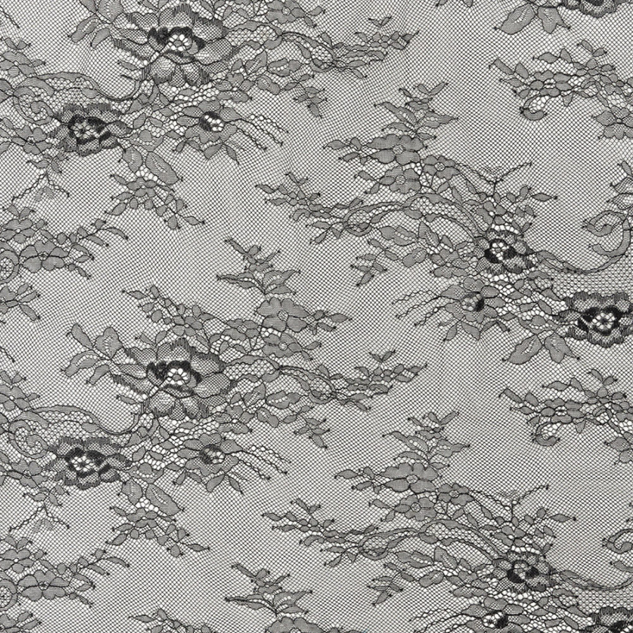 Black Fine Chantilly Lace - 3 Yard Piece | Mood Fabrics