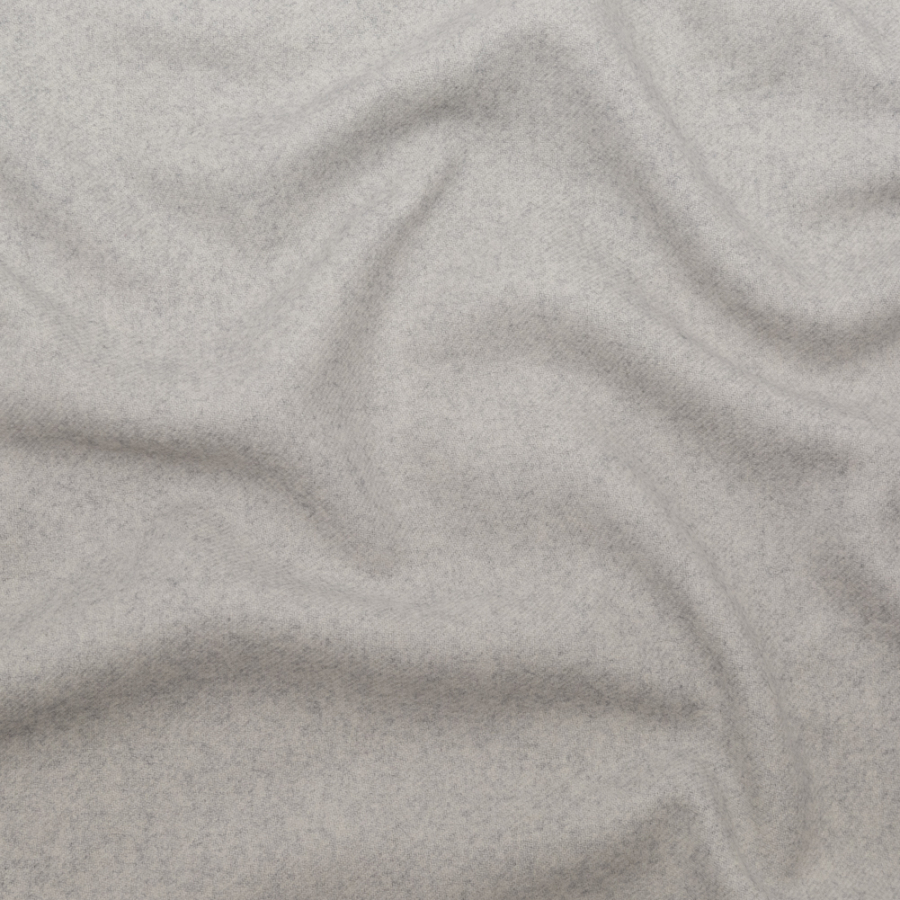 Mood Indigo and Silver Cloud Twill Wool Double Cloth | Mood Fabrics