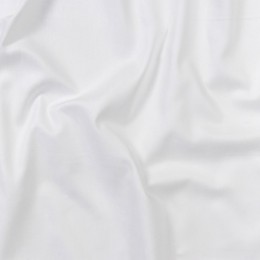 Premium White Twill Cotton Shirting | Mood Fabrics