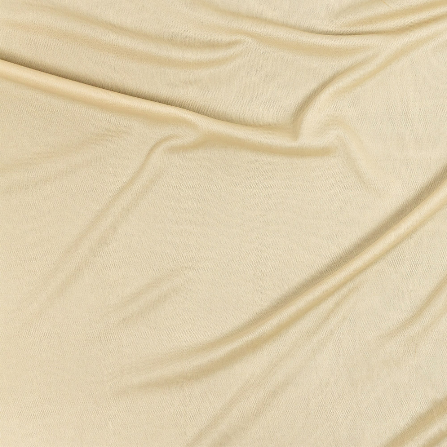Premium Luca Beige Polyester Pongee Knit Lining | Mood Fabrics