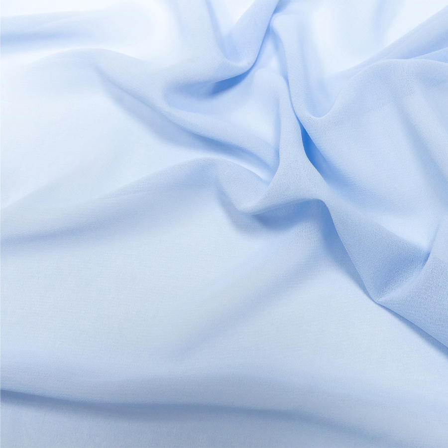 Lux Esma Pale Blue Multi-Twist Polyester Chiffon | Mood Fabrics