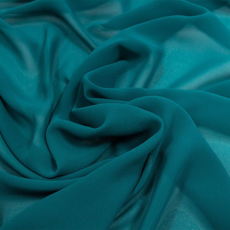 Lux Esma North Sea Multi-Twist Polyester Chiffon | Mood Fabrics
