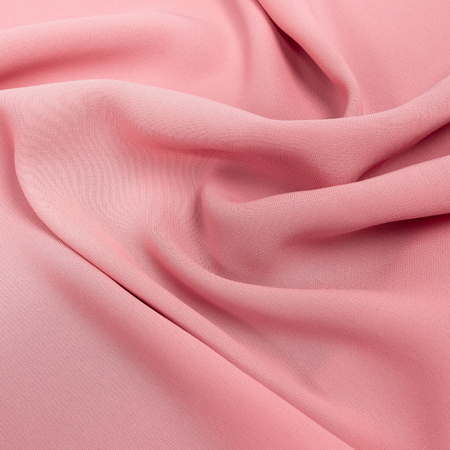 Premium Suzie Coral Polyester 4-Ply Crepe | Mood Fabrics