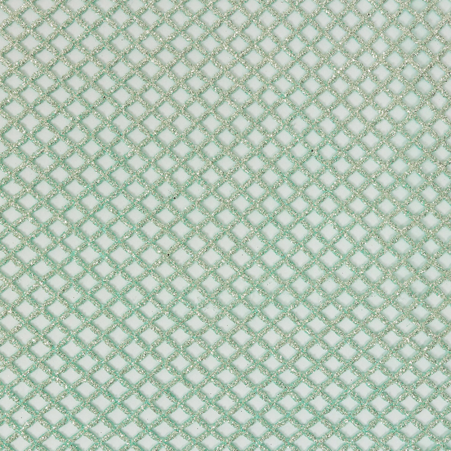 Luxury Water Green Diamond Glitter Guipure Lace | Mood Fabrics