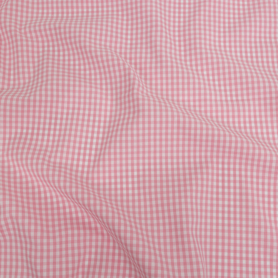 Campinas Pink Organic Cotton Gingham - 0.125 | Mood Fabrics