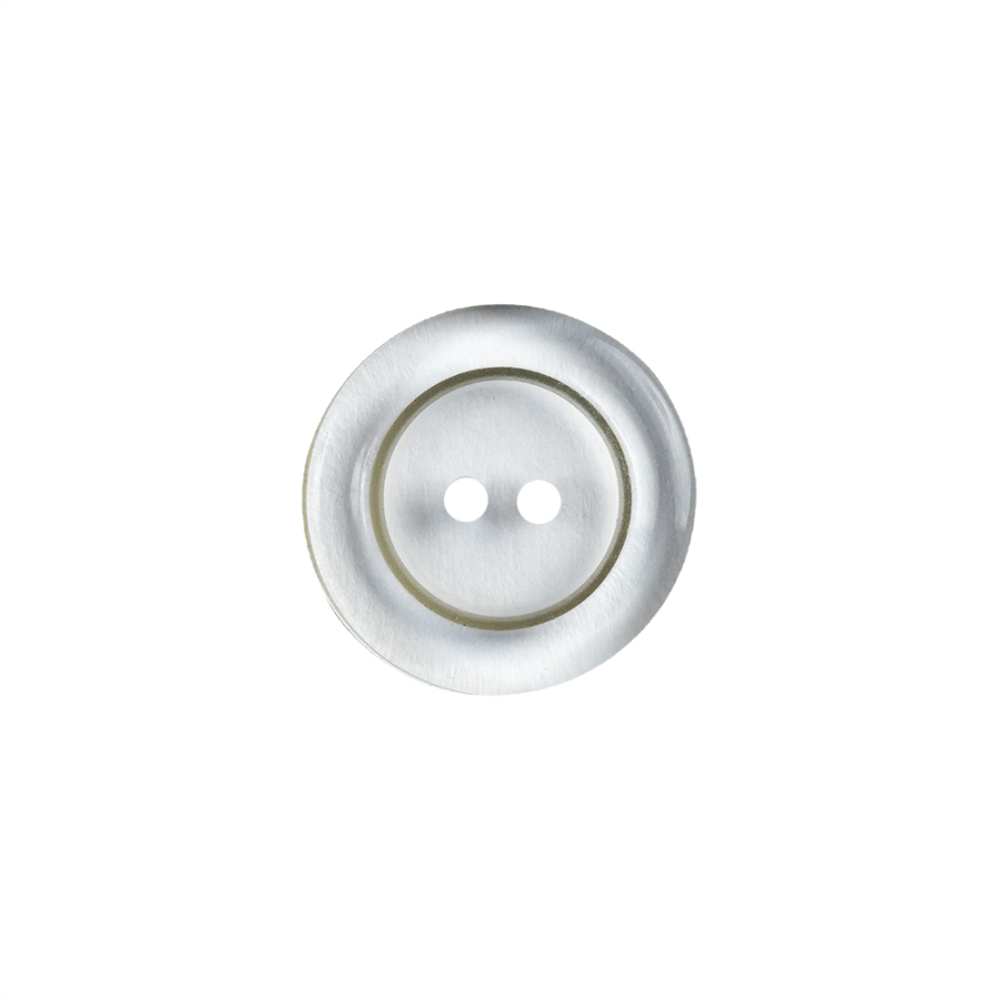 Transparent 2-Hole Tire Shaped Rim Button - 24L/15mm | Mood Fabrics