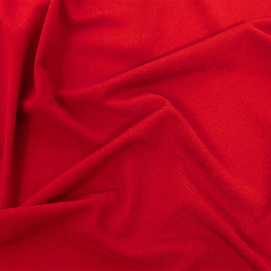 Ralph Lauren Oriental Red Stretch Matte Jersey | Mood Fabrics