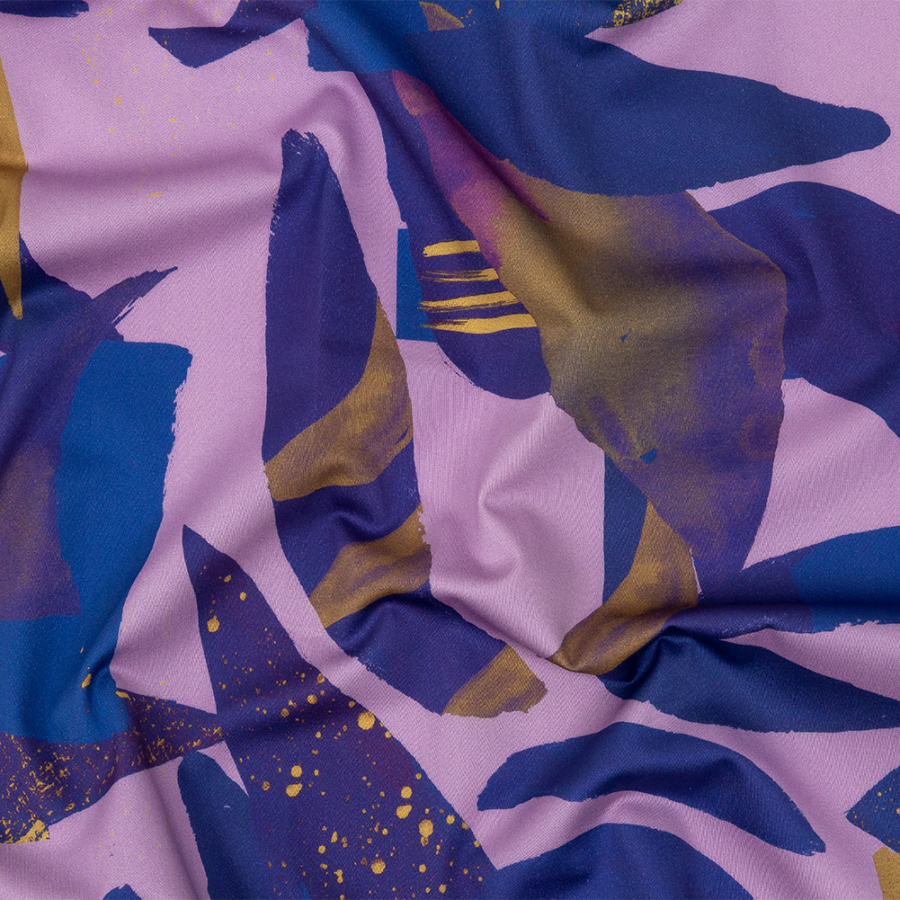 Mood Exclusive Violet Purple Haze Stretch Cotton Sateen | Mood Fabrics