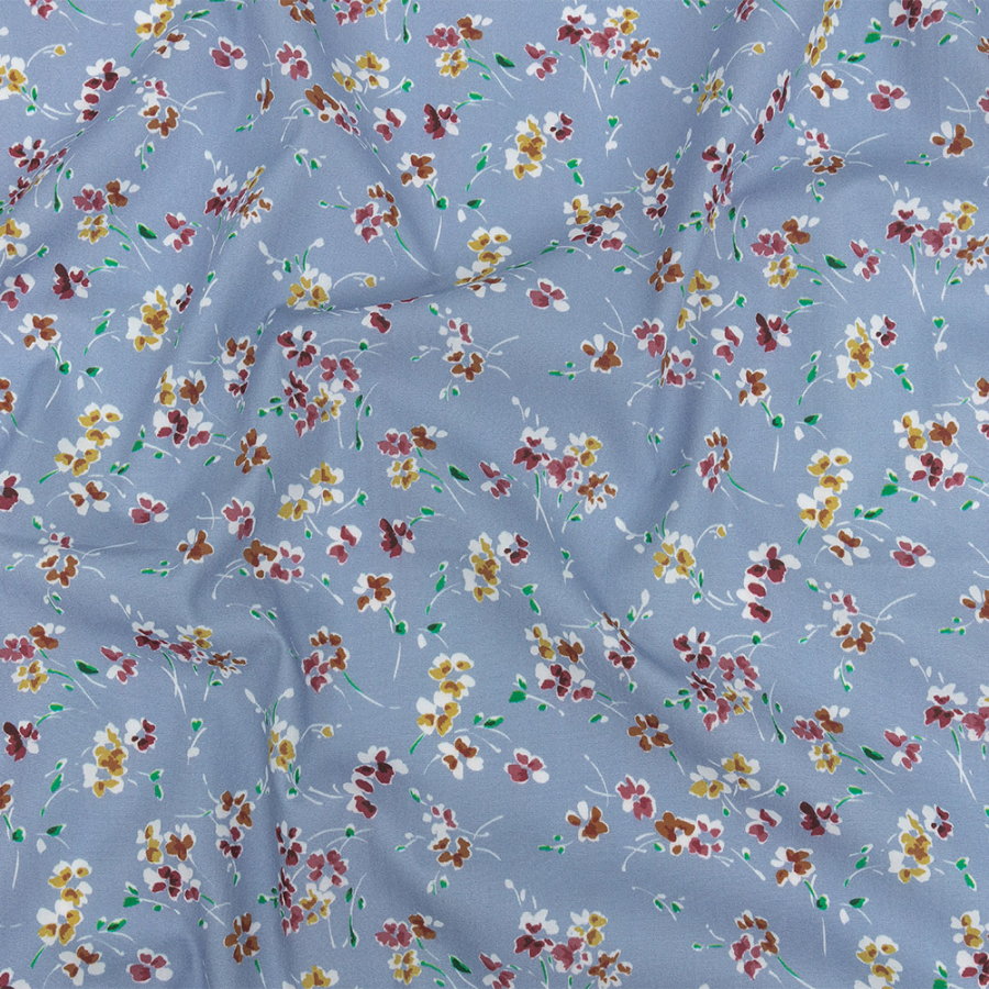 Mood Exclusive Baby Blue Dear Ditsy Cotton Poplin | Mood Fabrics