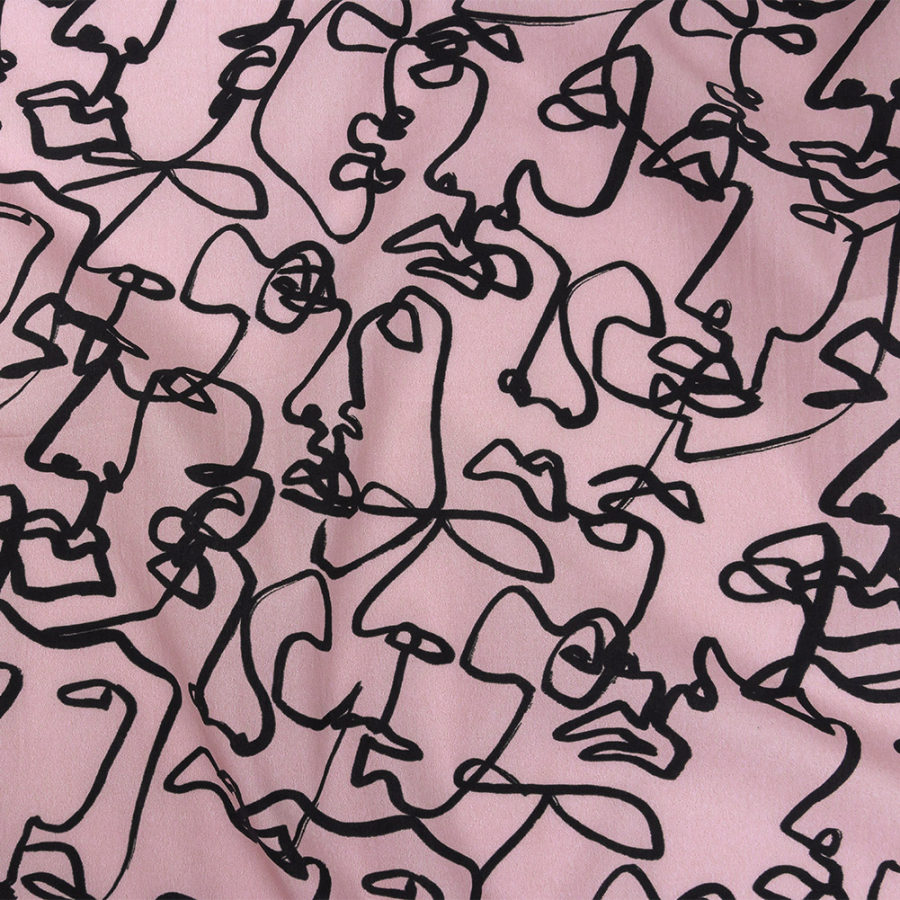 Mood Exclusive Pink Emotional Illusions Cotton Poplin | Mood Fabrics
