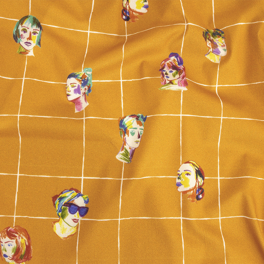 Mood Exclusive Marigold Outside the Box Stretch Brushed Cotton Twill | Mood Fabrics
