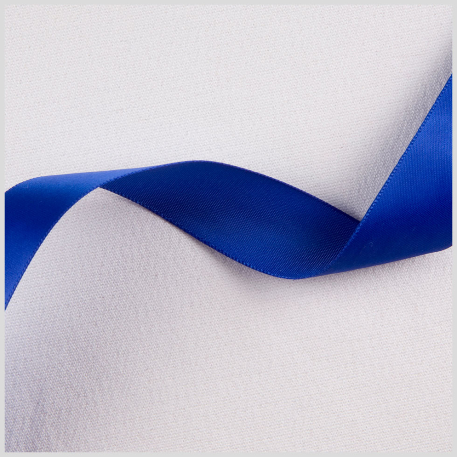 7/8 Royal Single Face Satin Ribbon | Mood Fabrics