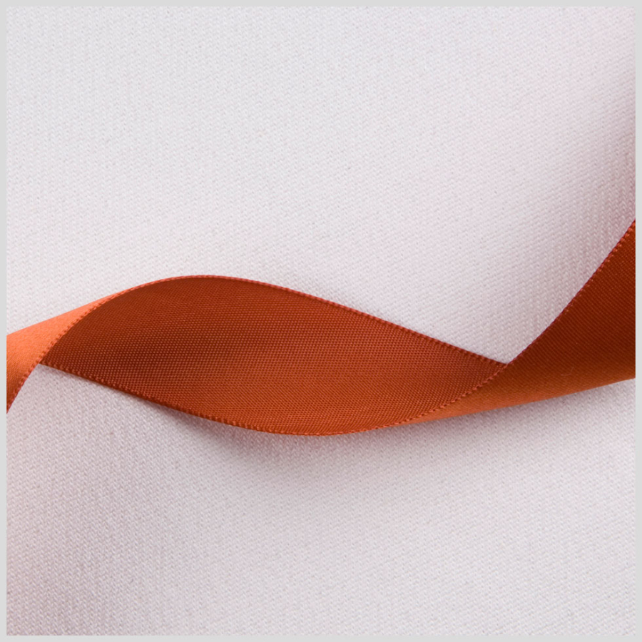 7/8 Rust Single Face Satin Ribbon | Mood Fabrics