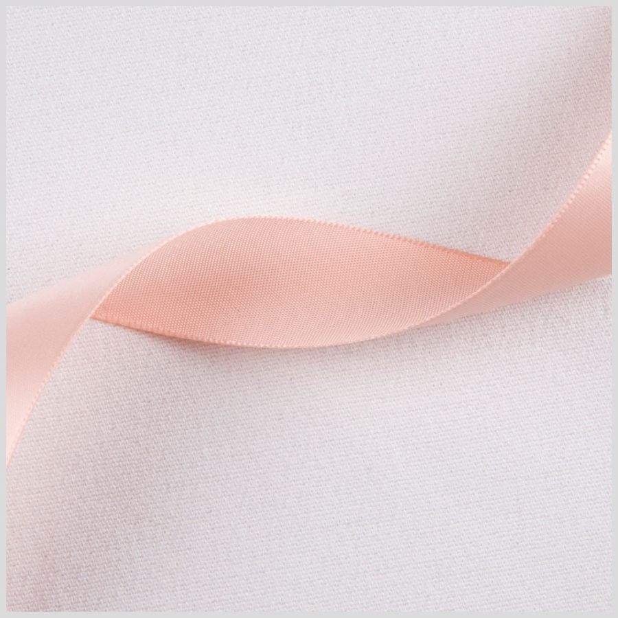 7/8 Light Coral Single Face Satin Ribbon | Mood Fabrics