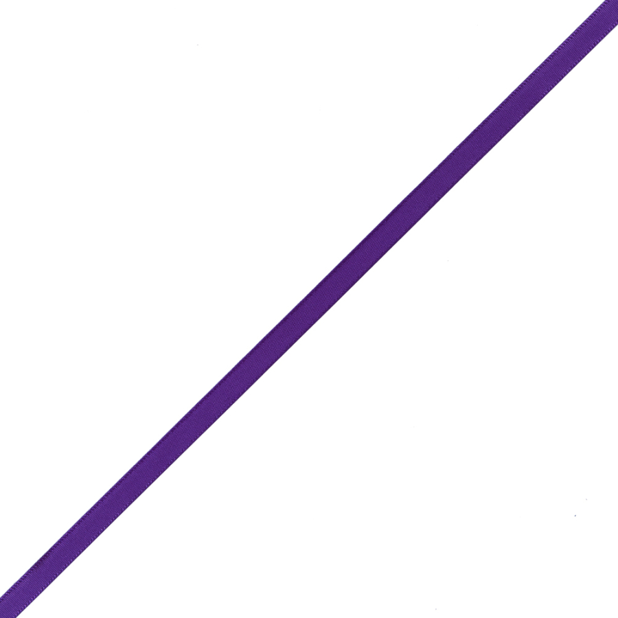 1/4 Purple Single Face Satin Ribbon | Mood Fabrics
