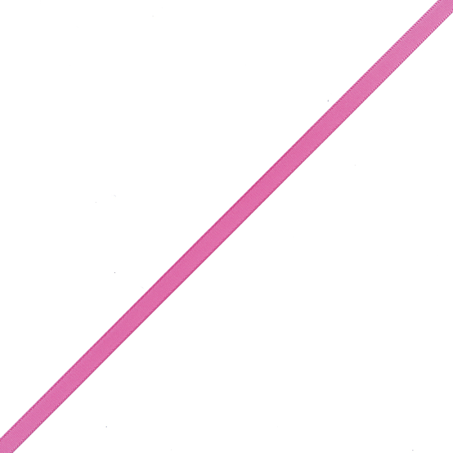 1/4 Hot Pink Single Face Satin Ribbon | Mood Fabrics