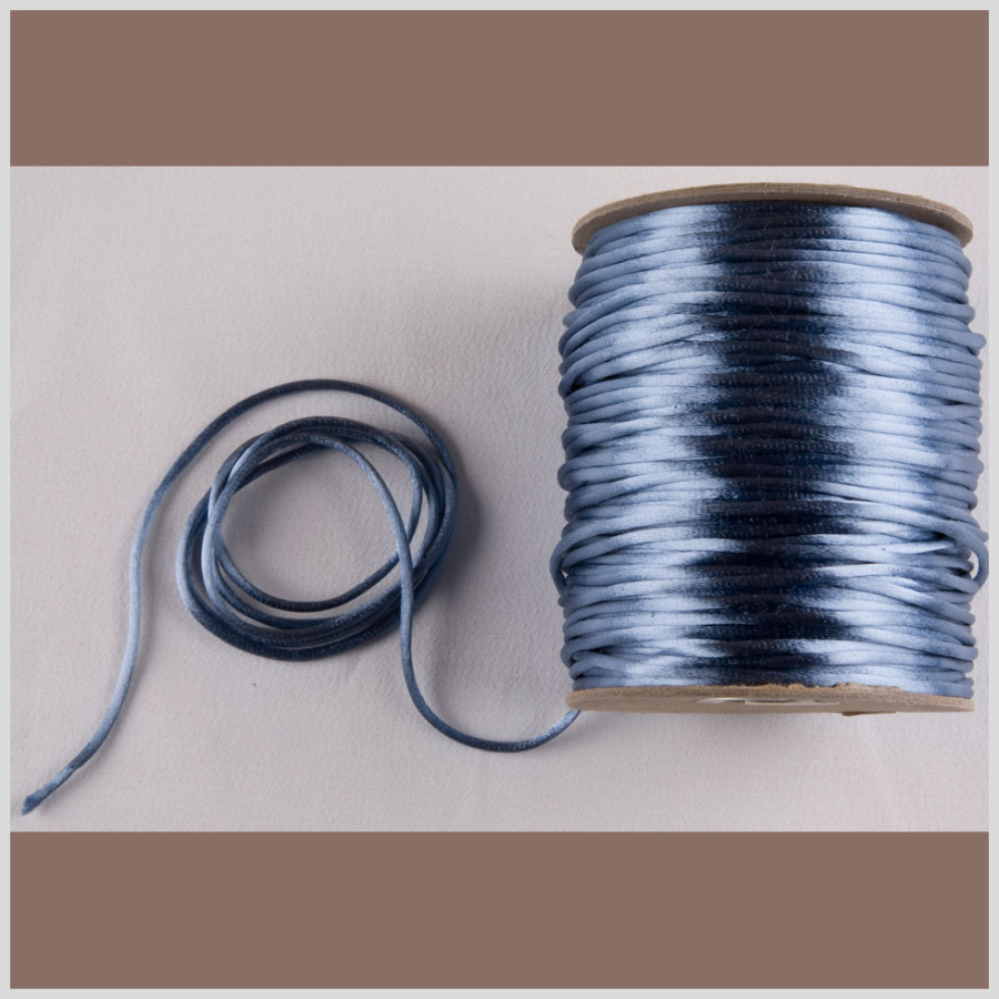 1mm Blue Rattail Cord | Mood Fabrics