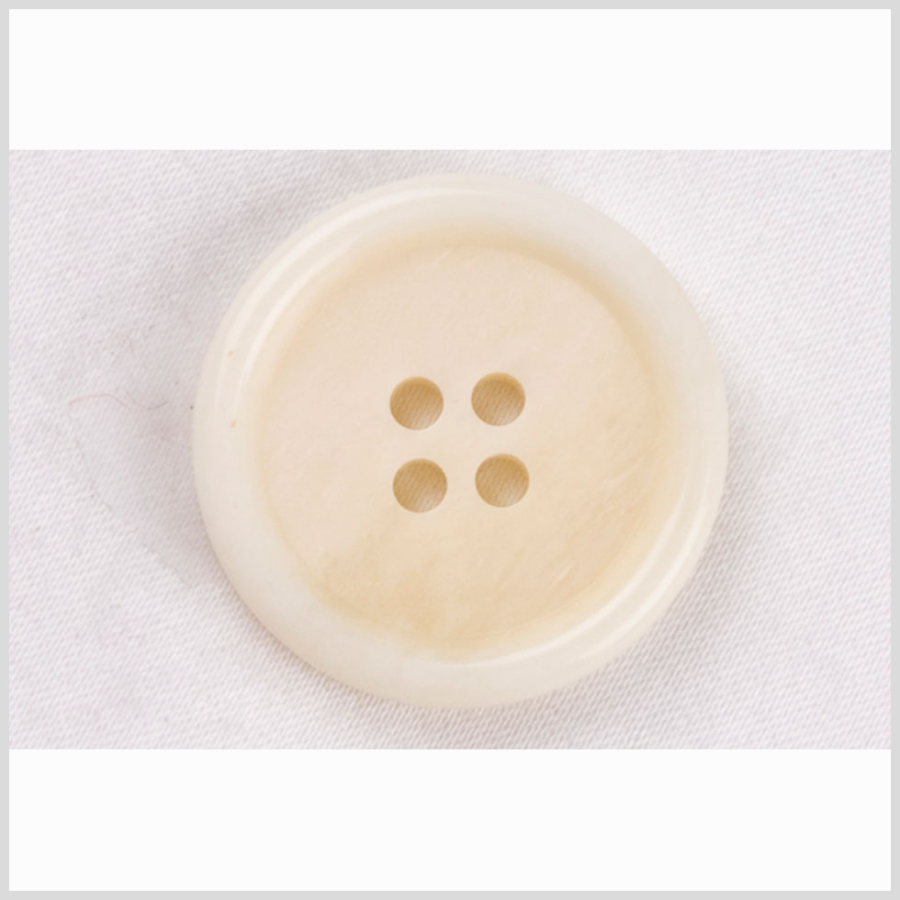 Ivory Bone Blazer Button - 24L/15mm | Mood Fabrics