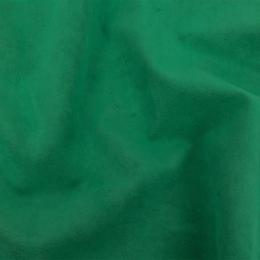 Italian Irish Green Faux Ultrasuede | Mood Fabrics