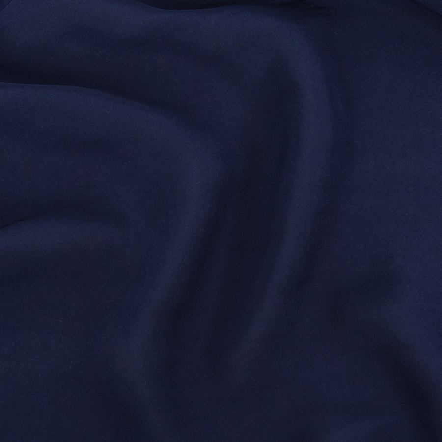Famous Australian Designer Midnight Crepe de Chine Viscose Lining | Mood Fabrics