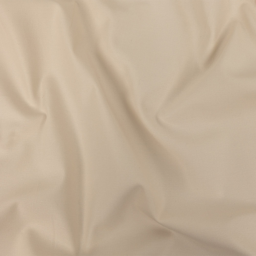 Pale Beige Mercerized Stretch Cotton Canvas | Mood Fabrics