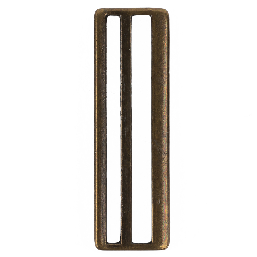 Antique Bronze Skinny Metal Slider - 43mm | Mood Fabrics