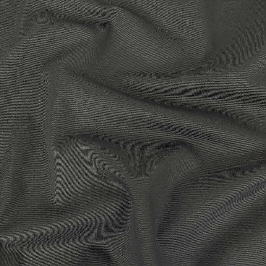 Steel Gray Cotton Twill | Mood Fabrics