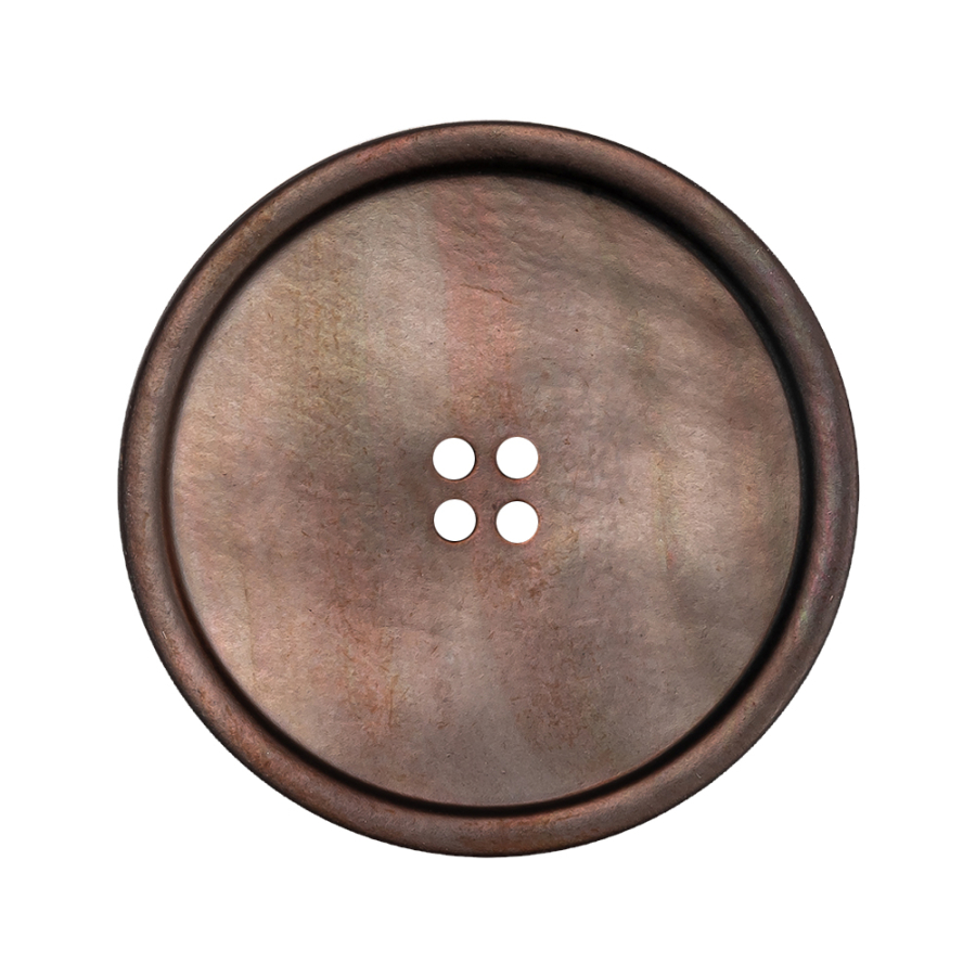 Sunset Vibes Iridescent Narrow Rim 4-Hole Plastic Button - 48L/30.5mm | Mood Fabrics