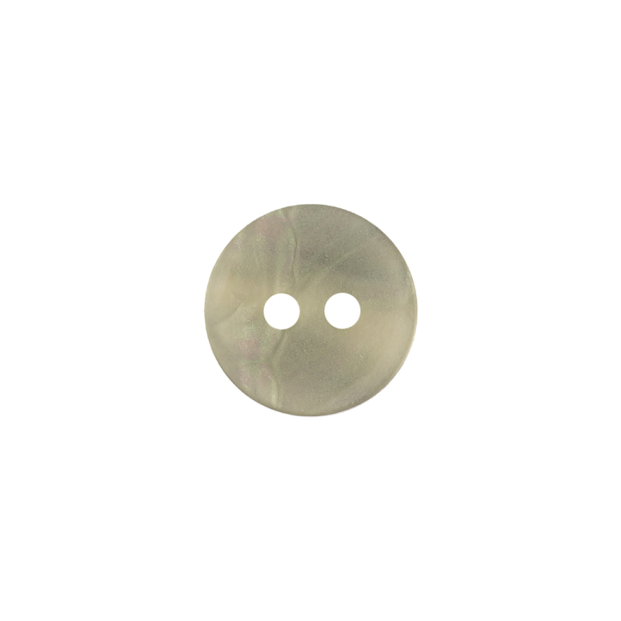 Subtle Gray, Beige and Pink Iridescent 2-Hole Plastic Button - 20L/12.5mm | Mood Fabrics