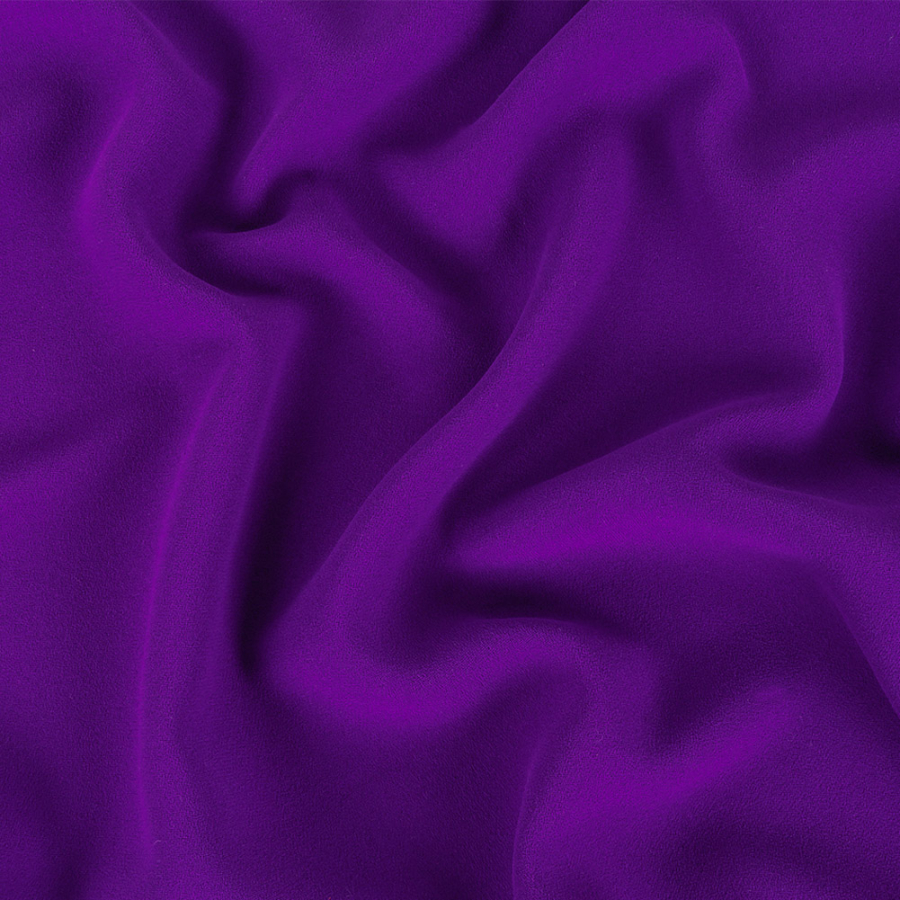 Purple Magic Polyester Crepe | Mood Fabrics