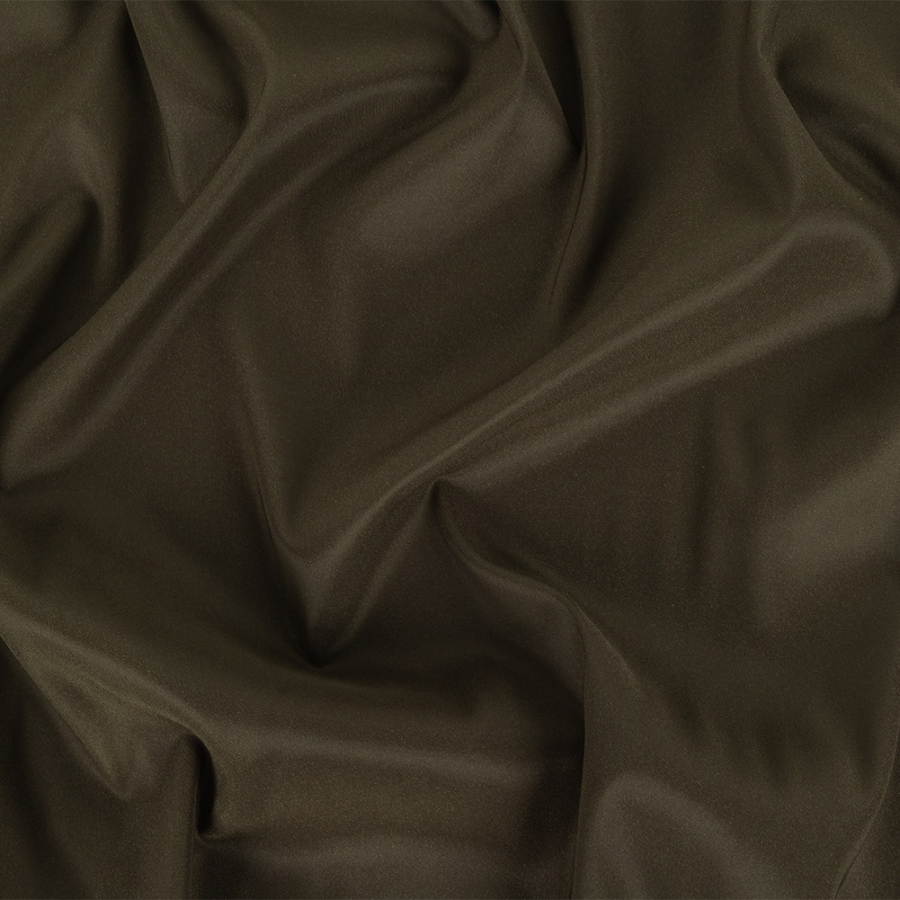 Theory Fir Luminous Stretch Polyester Twill | Mood Fabrics