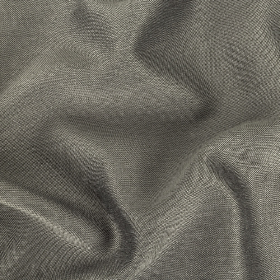 Steel Gray Silk and Cotton Woven | Mood Fabrics