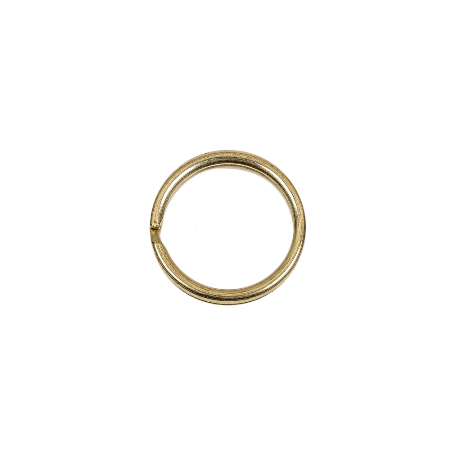Gold Metal Split Keychain Ring - 0.5" | Mood Fabrics