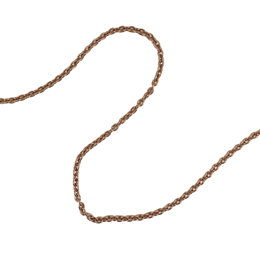 Rose Gold Chain Purse Strap with Lobster Claw Clasp and O Ring - 54" X 0.5" | Mood Fabrics