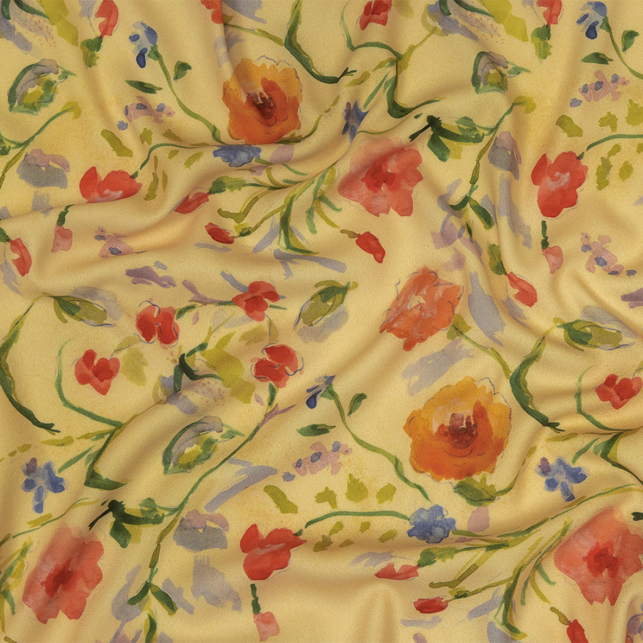 Mood Exclusive Everyday Bouquet Polyester Crepe de Chine | Mood Fabrics