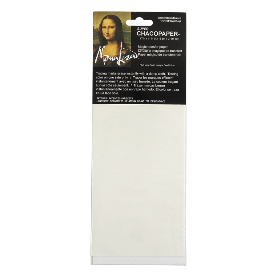 Mona Lisa White Super Chaco Transfer Paper - 17 x 11 | Mood Fabrics