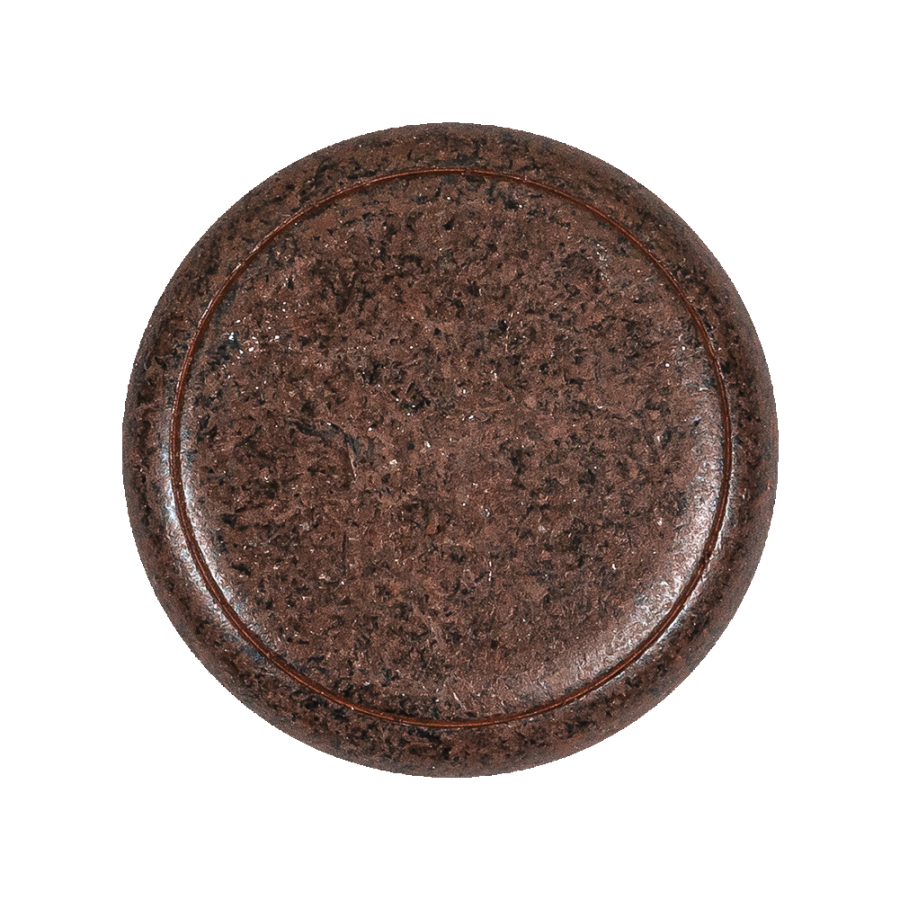 Italian Rusted Iron Shank Back Metal Button - 44L/28mm | Mood Fabrics