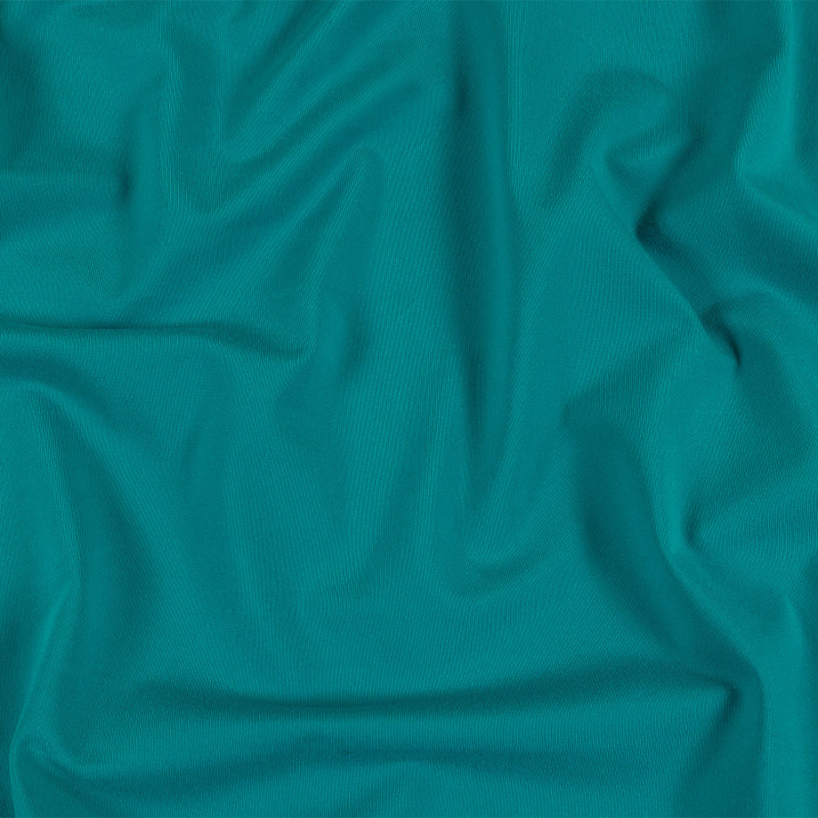 Ocean Teal Stretch Polyester Jersey | Mood Fabrics