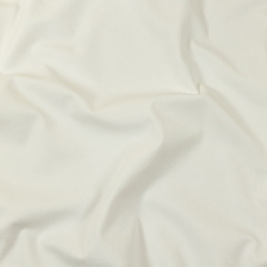 White Stretch Cotton Twill | Mood Fabrics