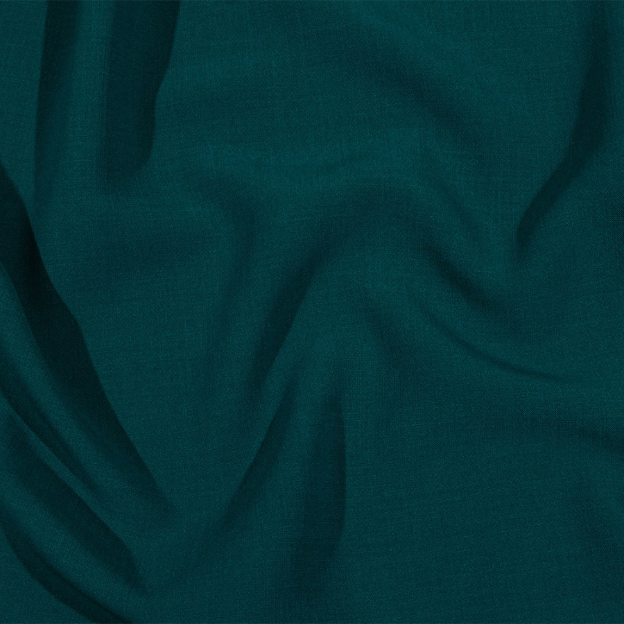 Teal Stretch Wool Double Cloth Suiting | Mood Fabrics